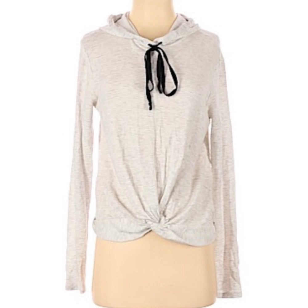 Anthropologie Drew Grey Heathered Lounge Hoodie